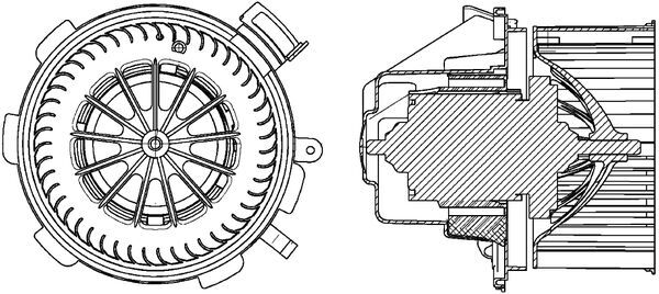 Mahle Original Kachelventilator AB 88 000P