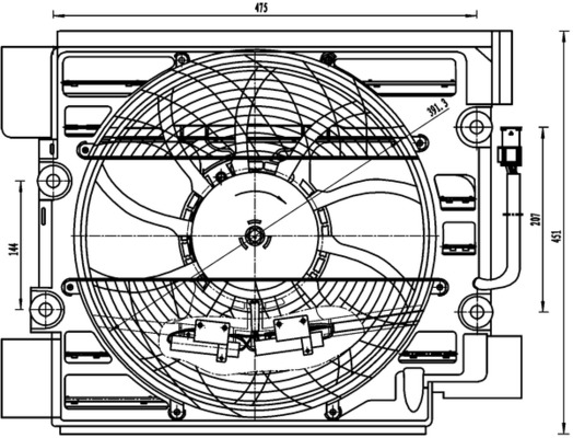 Mahle Original Ventilator aircocondensor ACF 23 000S