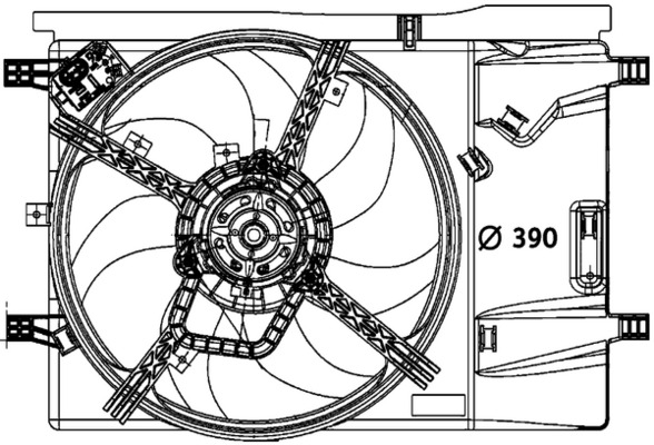 Mahle Original Ventilator aircocondensor ACF 37 000P