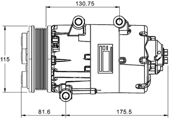 Mahle Original Airco compressor ACP 1331 000P