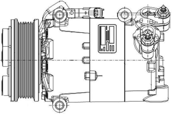 Mahle Original Airco compressor ACP 1360 000P