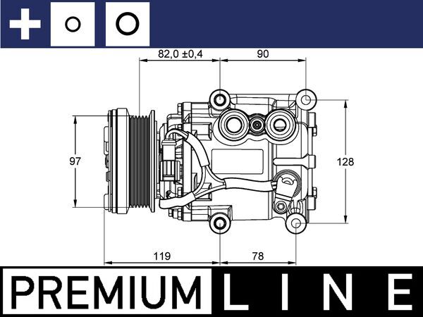 Mahle Original Airco compressor ACP 22 000P