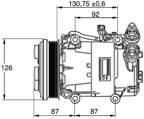 Mahle Original Airco compressor ACP 54 000P