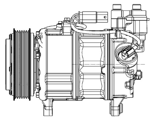 Mahle Original Airco compressor ACP 599 000P