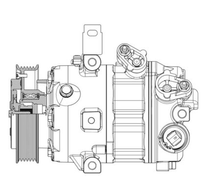 Mahle Original Airco compressor ACP 634 000P