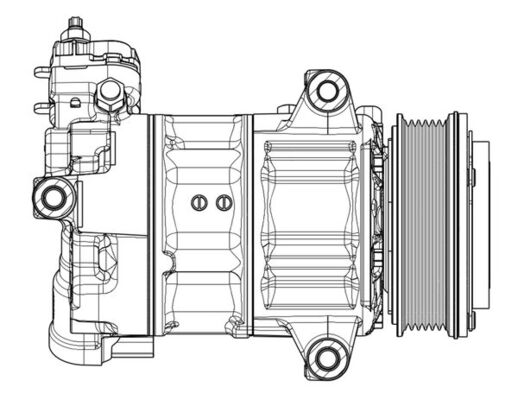 Mahle Original Airco compressor ACP 654 000P