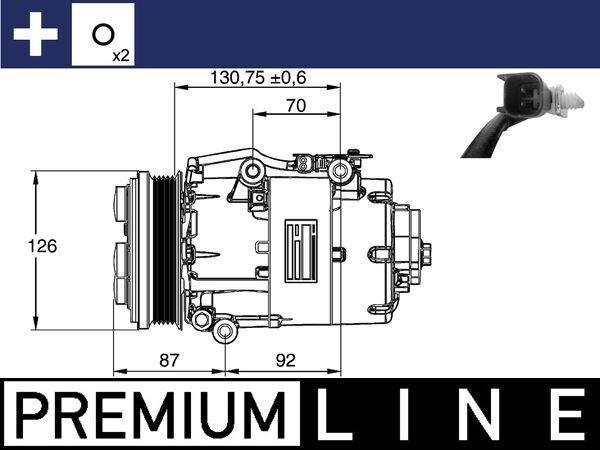 Mahle Original Airco compressor ACP 861 000P