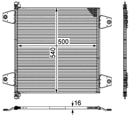 Mahle Original Airco condensor AC 121 000P