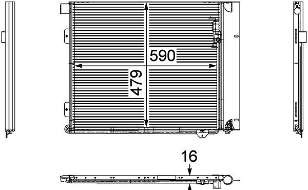 Mahle Original Airco condensor AC 126 000P