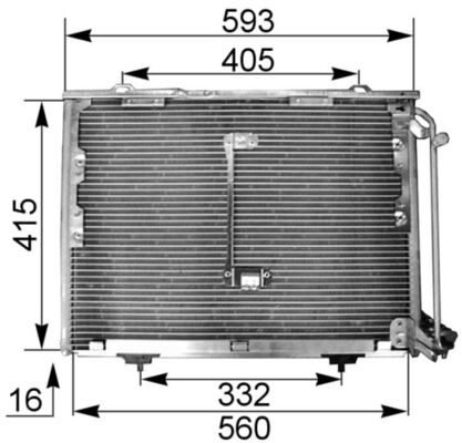 Airco condensor Mahle Original AC 168 001S