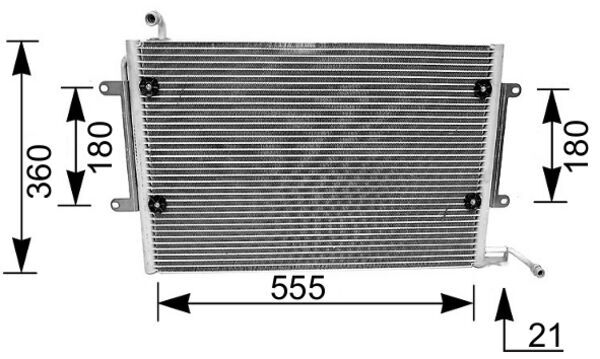 Airco condensor Mahle Original AC 172 000S