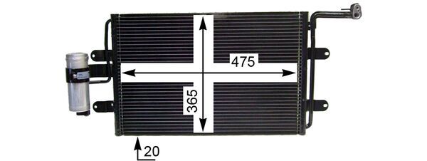 Mahle Original Airco condensor AC 180 000P