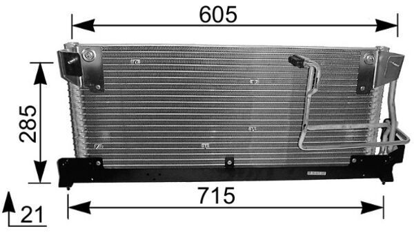 Airco condensor Mahle Original AC 214 000S