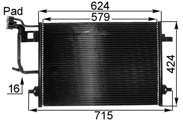 Mahle Original Airco condensor AC 242 000P