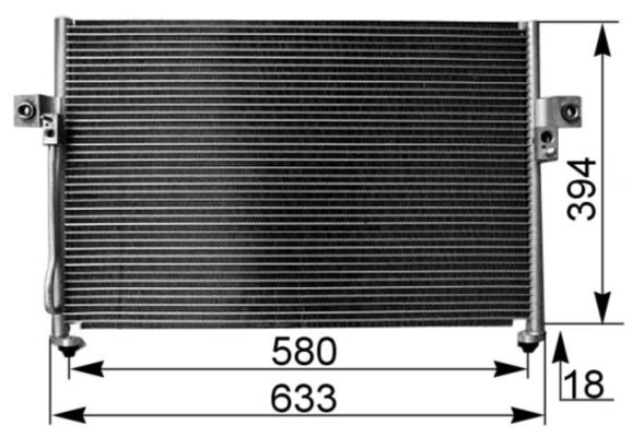 Airco condensor Mahle Original AC 262 000S