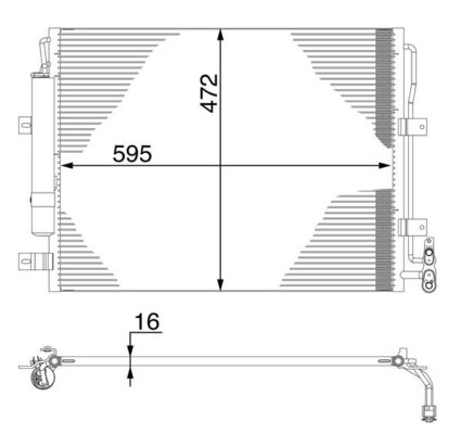 Airco condensor Mahle Original AC 273 000S