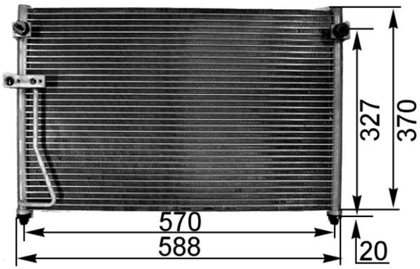 Airco condensor Mahle Original AC 301 000S