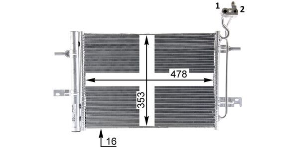 Mahle Original Airco condensor AC 30 000P