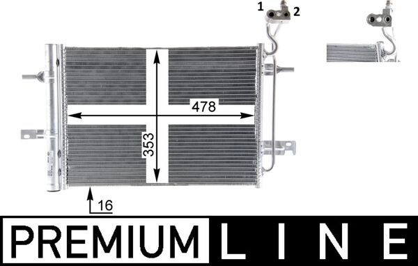 Mahle Original Airco condensor AC 30 000P