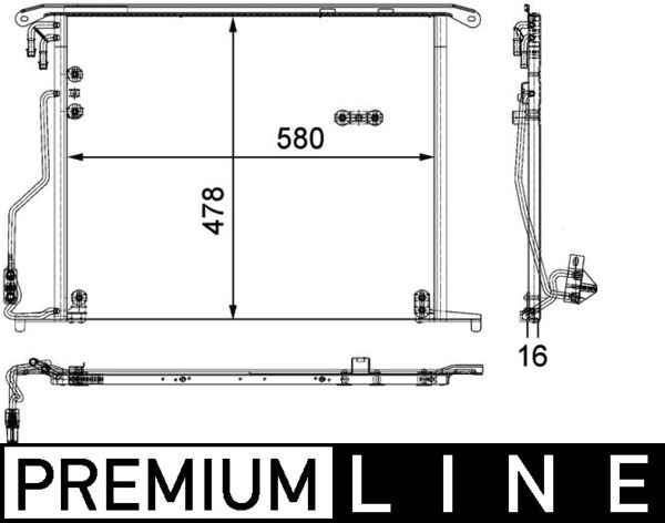 Mahle Original Airco condensor AC 334 000P