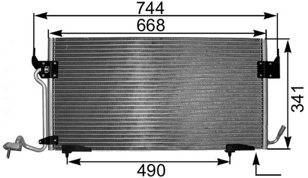 Mahle Original Airco condensor AC 341 000P