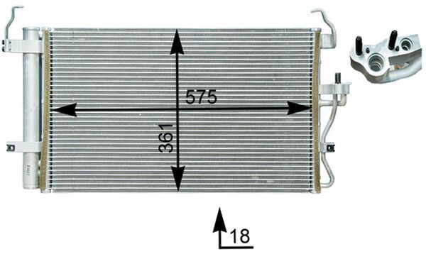 Mahle Original Airco condensor AC 398 000P