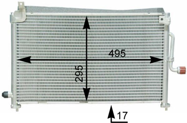 Airco condensor Mahle Original AC 416 000S