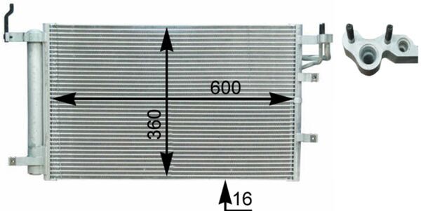 Mahle Original Airco condensor AC 430 000P