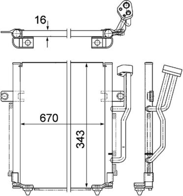 Mahle Original Airco condensor AC 462 000P