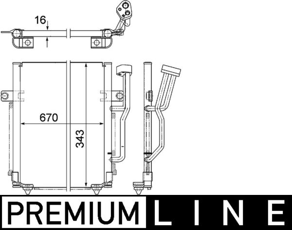 Mahle Original Airco condensor AC 462 000P