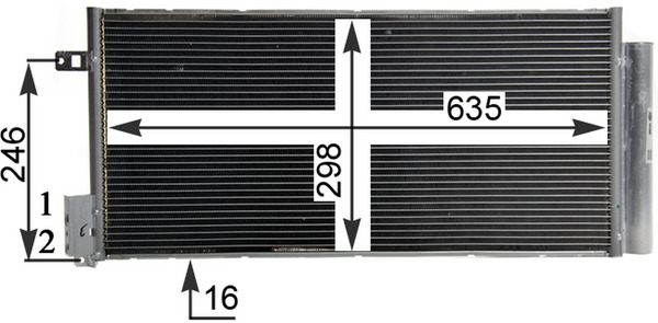 Mahle Original Airco condensor AC 505 000P