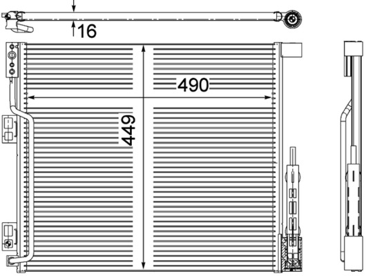 Mahle Original Airco condensor AC 570 000P