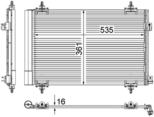 Mahle Original Airco condensor AC 587 000P