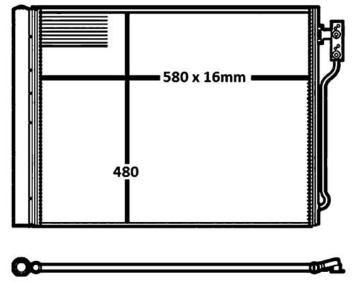 Airco condensor Mahle Original AC 655 000S