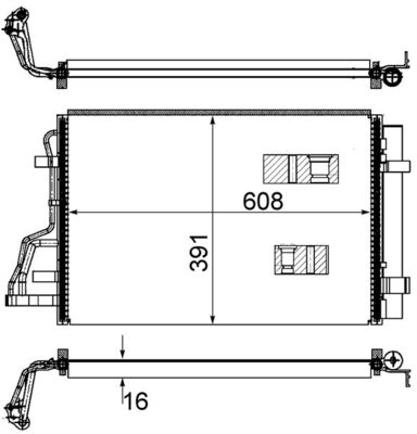 Airco condensor Mahle Original AC 697 000S