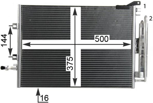 Mahle Original Airco condensor AC 720 000P