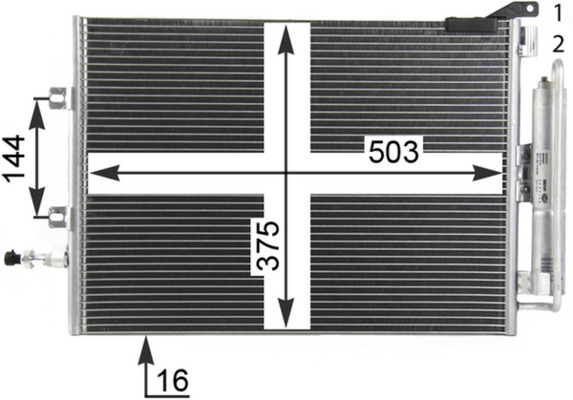 Mahle Original Airco condensor AC 721 000P