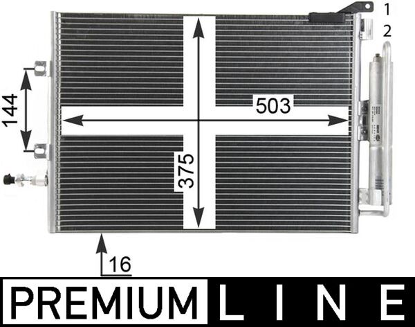 Airco condensor Mahle Original AC 721 000P