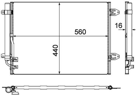 Mahle Original Airco condensor AC 733 000P