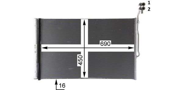 Mahle Original Airco condensor AC 777 000P