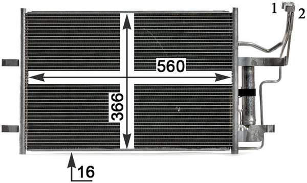 Mahle Original Airco condensor AC 791 000P