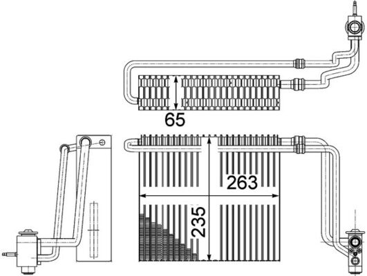 Mahle Original Airco verdamper AE 107 000P