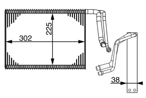 Airco verdamper Mahle Original AE 143 000S