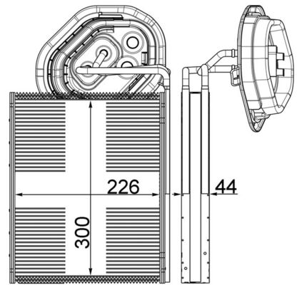 Mahle Original Airco verdamper AE 3 000P