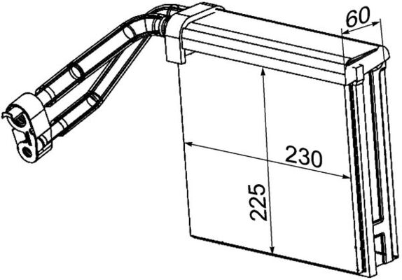 Mahle Original Airco verdamper AE 95 000P