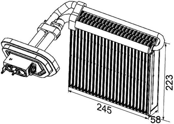 Mahle Original Airco verdamper AE 99 000P