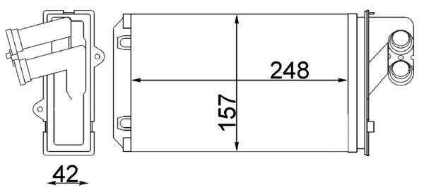 Kachelradiateur Mahle Original AH 101 000S