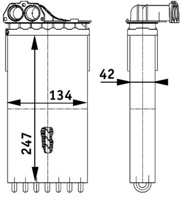 Mahle Original Kachelradiateur AH 112 000P