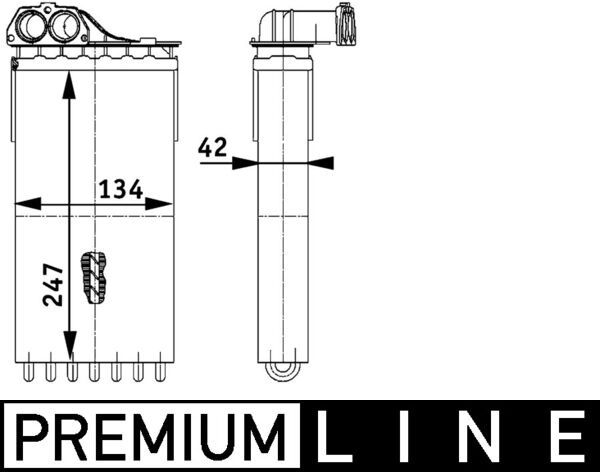 Mahle Original Kachelradiateur AH 112 000P