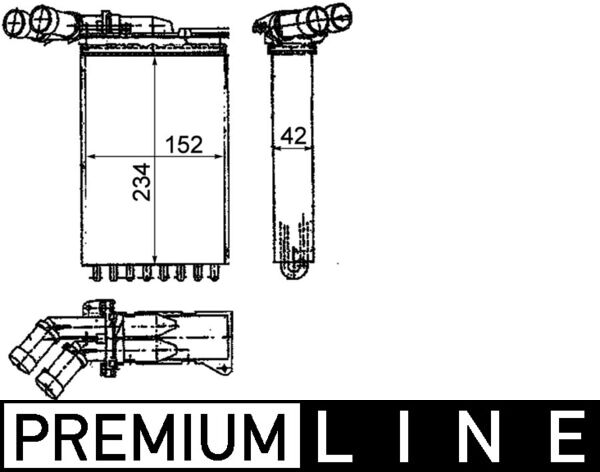 Mahle Original Kachelradiateur AH 116 000P